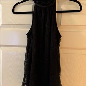 Express Black Lace Top